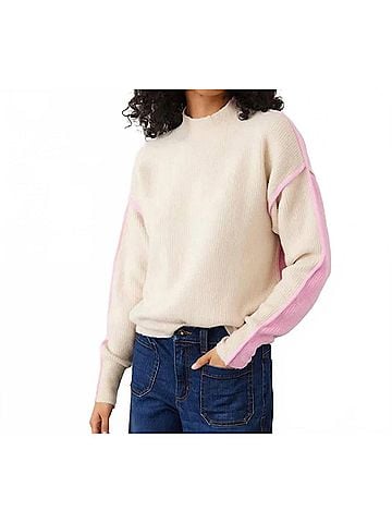 Karen Kane Cecily Sweater in Sand And Pink (view 2)