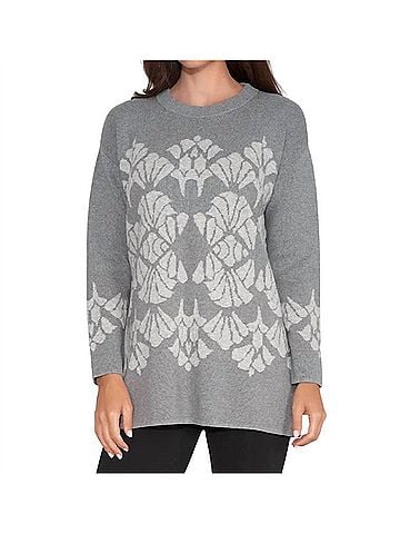 Stella Carakasi Eye Candy Sweater in Dark Gray/ Light Gray (view 2)