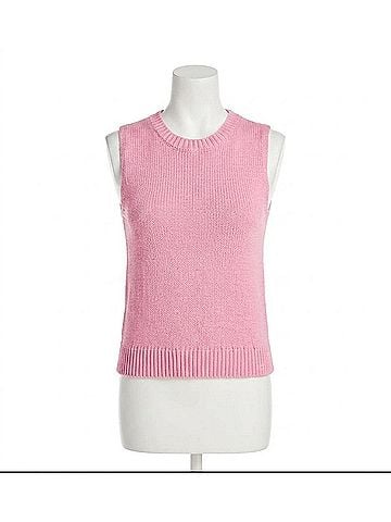 Fifteen Twenty Kimmy Keyhole Sweater Tank in Pink (view 1)