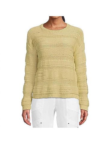 Elliott Lauren Crew Neck Sweater in Sage (view 2)