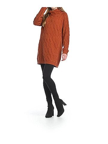 Papillon Cable Knit Sweater in Rust (view 2)