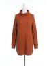 Papillon Solid Brown Cable Knit Sweater in Rust Size XL - photo 1