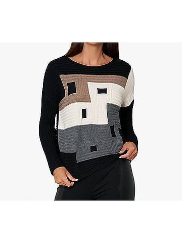 Stella Carakasi Spotlight Sweater in Black Color Block (view 2)