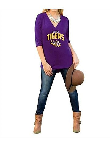 Gameday couture Lsu Weekender Top in Purple (view 2)
