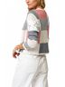 Central Park West White Ralph Quilt Patchwork Cardigan in Multi Size M - photo 4