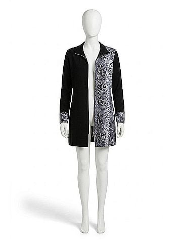 Angel Zip Cardigan in Python (view 1)