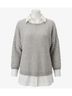Stella Carakasi Gray Cozy Chic Pullover in Heather Size 2X - photo 1
