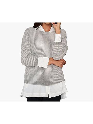 Stella Carakasi Cozy Chic Pullover in Heather (view 2)