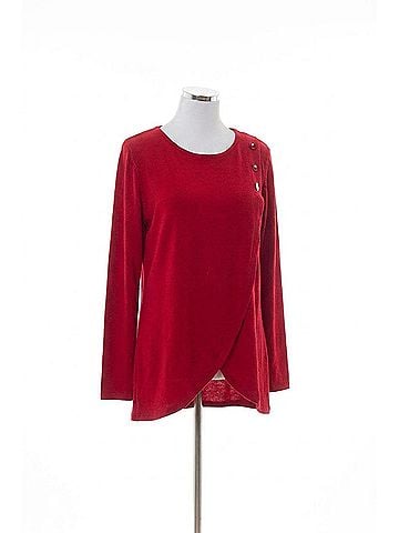 Papillon Crossover 3 Button Top in Red (view 1)