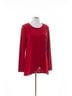 Papillon Solid Red Crossover 3 Button Top in Red Size XL - photo 1