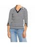 FDJ Stripes Blue Polo Sweater in Navy Size XL - photo 2