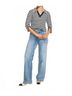FDJ Stripes Blue Polo Sweater in Navy Size XL - photo 4