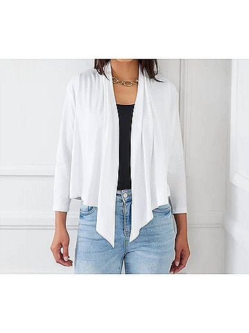 Karen Kane Calli Open Front Cardigan in Off White (view 2)