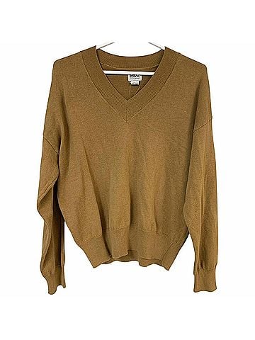 Eddie Bauer Women's Everyday V-Neck Pullover Sweater in Camel Brown (view 2)