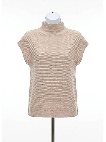 FDJ Orianna Ottoman Cap Sleeve Sweater in Oat (view 1)