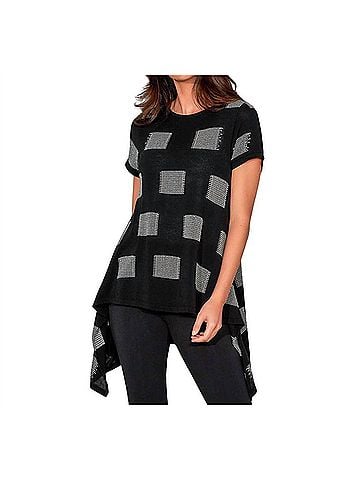 Stella Carakasi Lazy Days Sweater in Black-Soft White (view 2)
