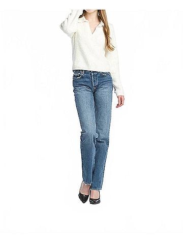 Papillon Chenille Polo Style Sweater in Cream (view 2)