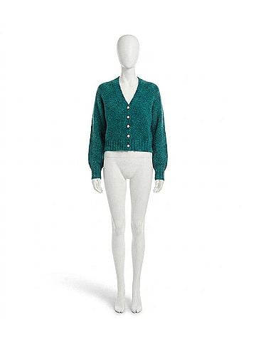 Karen Kane Palmer Cardigan Sweater in Teal (view 1)