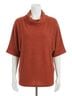 Papillon Solid Red Drape Neck Poncho Sweater in Rust Size XL - photo 1