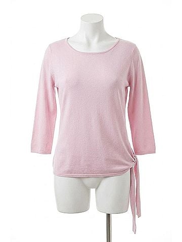 Angel Side-Tie Sweater in Pink (view 1)