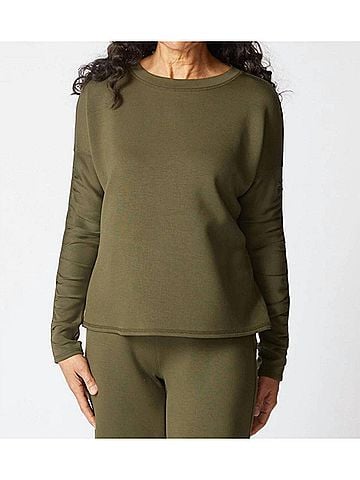 Habitat Knit Wander Pullover in Forest (view 2)