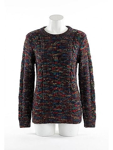 Papillon Crew Long Sleeve Sweater in Multi (view 1)