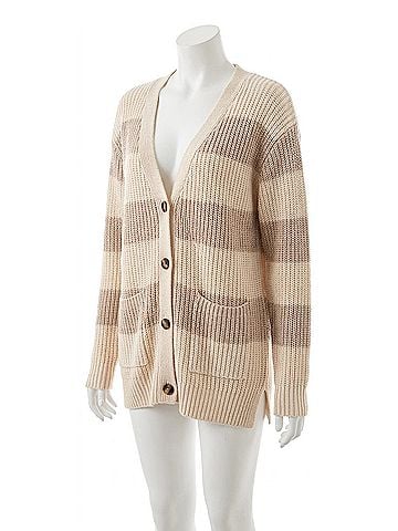 John & Jenn Mckay Cardigan in Iced Latte (view 1)