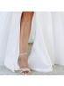 Badgley Mischka 100% Satin White Heels Size 9 - photo 5