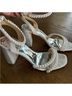 Badgley Mischka 100% Satin White Heels Size 9 - photo 6