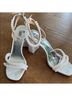 Badgley Mischka 100% Satin White Heels Size 9 - photo 3