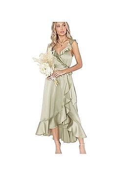Show Me Your Mumu Samantha Ruffle Wrap Dress Casual Dress (view 1)