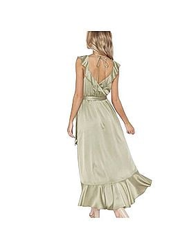 Show Me Your Mumu Samantha Ruffle Wrap Dress Casual Dress (view 2)