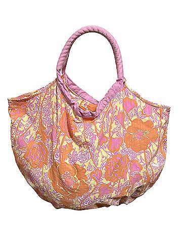 Lilly Pulitzer Starfruit Yellow Hen House print - Y2K vintage Tote (view 2)