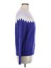 Ann Taylor Chevron-herringbone Blue Ann Taylor Pullover Sweater Size M - photo 3
