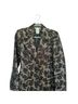 George Floral Black Gold Trenchcoat Size 4 - photo 4