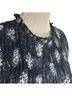 Joie 100% Polyester Floral Multi Color Blue Casual Dress Size L - photo 3