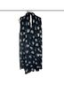 Joie 100% Polyester Floral Multi Color Blue Casual Dress Size L - photo 5