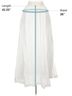 Dissh 100% Linen White Dissh Casual Skirt Size 10 - photo 3