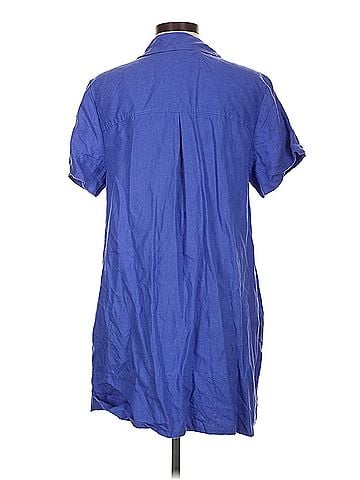 Madewell Madewell V-Neck Mini Dress in 100% Linen (view 2)
