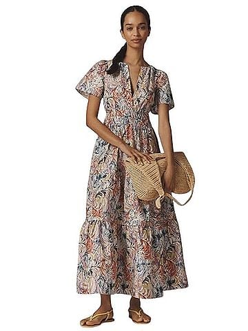 Anthropologie The Somerset Maxi Printed Dress Casual Dress (view 1)