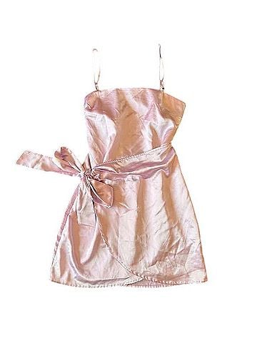 Lucy In The Sky Satin Bow Mini Dress Cocktail Dress (view 1)