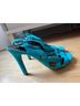 Diane von Furstenberg Solid Blue Heels Size 7 1/2 - photo 6