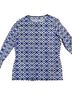 Lands' End Graphic Blue White Rash Guard Size S - photo 1