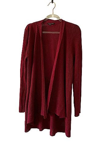 Eileen Fisher Open-Front Ribbed Cardigan Cardigan (view 1)