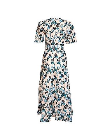 Tuckernuck Blue Blooms Cocktail Dress (view 2)