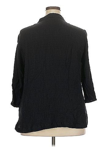 Soft Surroundings Soft Surroundings 3/4 Sleeve Button Down Shirt (view 2)