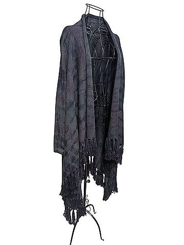 Lafayette 148 New York Extra Fine Wool Tie Dye Fringe Cardigan Jacket (view 1)