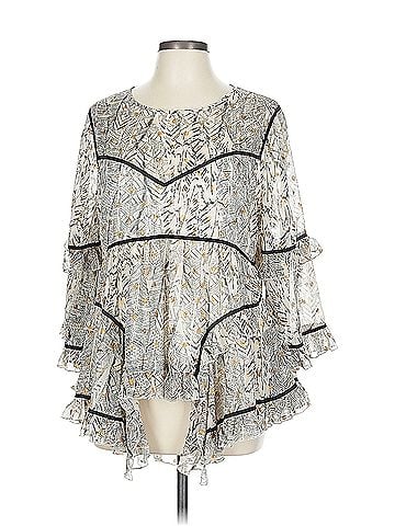 Miss Me Miss Me 3/4 Sleeve Blouse (view 1)