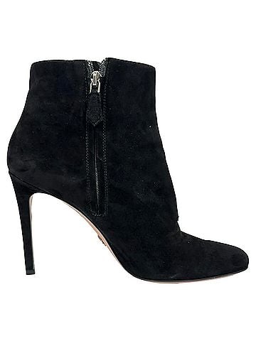 Prada Prada Ankle Boots in Black Suede (view 1)