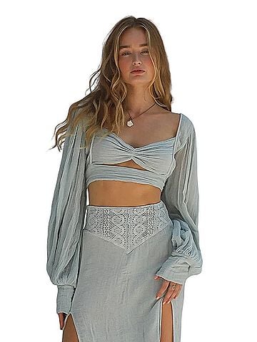 Jen's Pirate Booty Long Sleeve Blouse (view 1)